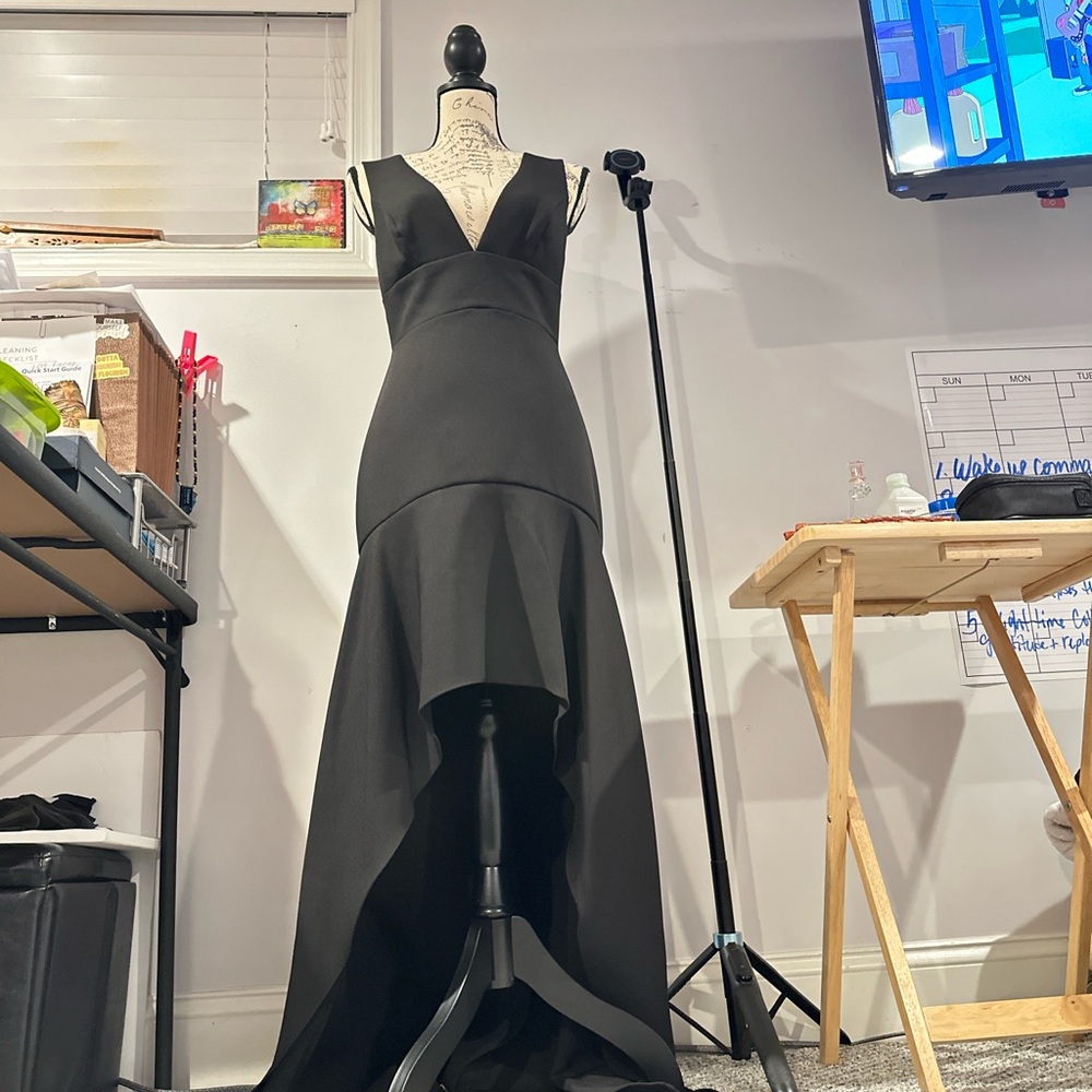 BCBGMaxAzria Black High Low Dress